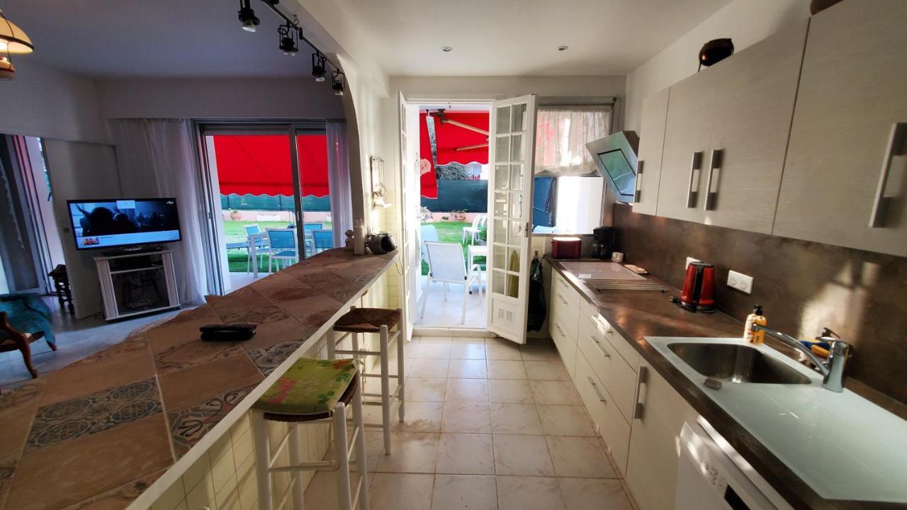 Superbe Rez De Jardin Dans Residence Au Calme Nice Ngoại thất bức ảnh
